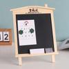 PRETYZOOM Magnetic Wooden Small House Chalkboard with Stand, Decorative Erasable Message Board for Home Accessory and Desktop Use, Household Magnetic Chalkboard Sign for Notes and Reminders view 3