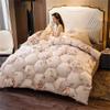 4 Season Duvet Hairy Thick Winter Bedding Warm Cotton Quilt 3D Print Under Quilt Home Textiles(220 * 240CM 5KG) view 2