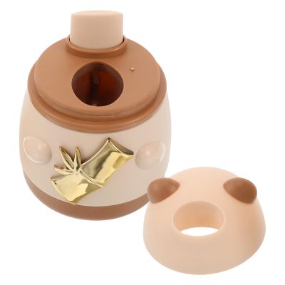 TIDTALEO Automatic Panda Toothpick Holder Dispenser Decorative Storage Box Caramel Color Cute Table Organizer for Kitchen Dining Restaurant Use