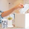 BEBEMOKO Porcelain Toothpick Holder and Ceramic Cotton Swab Jar Blue and White Porcelain Toothpick Storage Case for Dining Table and Home Use view 3