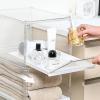 KUSDPNC Drawer-Style Storage Box for Hats, Dust-Proof Multi-Functional Wardrobe Organizer for Towels, Miscellaneous Items and Cosmetics (White) view 4