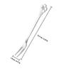 AUTSUPPL Stainless Steel Two Teeth Fruit Forks, Portable Dessert and Cake Forks, 10pcs Set for Home and Party Use view 2