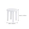 PHENOFICE Plastic Low Stool for Boy Girl, Anti-Slip Bathroom Seat view 2