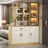 200CM/78.7in Height Wood Post Privacy Screens Entrance Hall Partition Screen Column Floor to Ceiling for Teahouse/Coffee Shop/Hotel/Studio(Style F,90 * 30 * 200cm/35 * 11 * 78in) view 1