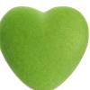 Valentine Day Tree Topper - Green Hearts Tree Topper for Mini Trees Heart Decorations, 3D Heart Shape Velvet Decoration | for Holiday Christmas Daily Home Indoor Outdoor Window Tabletop Friends view 3