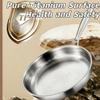 12-inch Pure Titanium Frying Pan, Hammered Non-Stick Skillet with Triple-Layer Base, Lightweight Titanium Pan for All Stovetops, Induction & Oven Safe to 500F (14.17in) view 3
