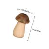 Wooden Mushroom Toothpick Holder Box for Home Decor Brown view 2