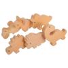 NUOBESTY 6 Pack Wooden Dinosaur Drawer Knobs for Kids Dressers view 1