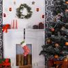 GANAZONO Christmas Stocking Holder Hooks 2pcs Adjustable Xmas Sock Hangers Fireplace Mantel Hooks Holiday Decoration Home Mantel Stocking Hanger view 3