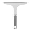 SUPVOX Glass Squeegee with Curved Handle for Shower Doors and Bathroom Mirrors, Flexible Soft Rubber Blade, Gray-White, Window Wiper for Wet Rooms and Tile Walls Cleaning view 1