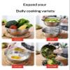 2026 New Thickened Stainless Steel Basin, 3-in-1 Multifunctional Mixing Bowls with Colander & Grater Set, Heavy Duty Rice Rinser and Vegetable Shredder for Kitchen (9.44"/24cm) view 3