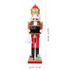 Ciieeo Wooden Nutcracker Figure with Small Blackboard, 38cm Xmas Decor view 2