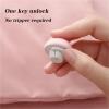 Yingluno Duvet Clips to Hold Comforter Inside 50PCS BedSheet Quilt Clip One Button Unlock Duvet Cover Fastener Anti Slip Blanket Buckles Holder Fixator Grippers(Blue) view 3