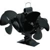 Vmohuyktx Power Efficient Stove Fan with Double 4 Drill Propellers High Warm Conductivity Aluminum Construction Wide Temperature Extent Heat Powered Stove Fan Denial Electricity view 1