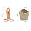 ASWRTYJO Wood Ceramic Chopstick Holder with Rackkitchen Storage Supplies Table Decoration(D) view 4