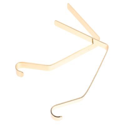 Alipis 2pcs Christmas Stocking Holders Metal Hanging Hooks Gold Fireplace Mantel Hook Heavy Duty Xmas Sock Holder for Holiday Decoration