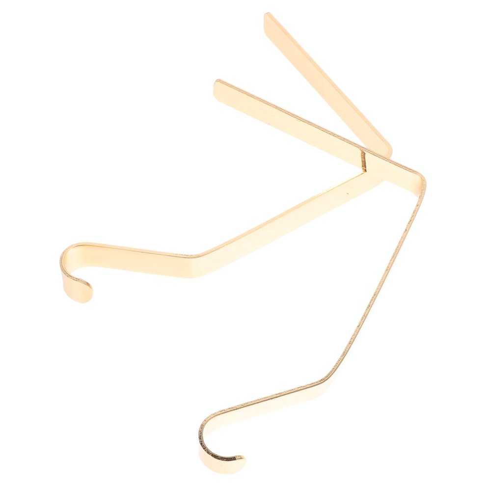 Alipis 2pcs Christmas Stocking Holders Metal Hanging Hooks Gold Fireplace Mantel Hook Heavy Duty Xmas Sock Holder for Holiday Decoration
