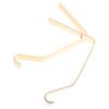 Alipis 2pcs Christmas Stocking Holders Metal Hanging Hooks Gold Fireplace Mantel Hook Heavy Duty Xmas Sock Holder for Holiday Decoration view 1