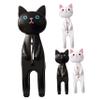 BAZEITFLOW Windproof Non-Slip Clothes Pegs and Quilt Clamps, Sturdy Plastic Clothespins for Home Laundry, Black White 4pcs Set, Cute Animal Design for Hanging Clothes and Quilts Outdoors view 1