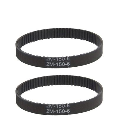 APJCYEN 2pcs Timing Drive Belt 2GT/2M Perimeter 140 142 150 160 180mm Width 6mm Synchronous Conveyor Spare Part Compatible with Vaccum Cleaner(2M-150-6)