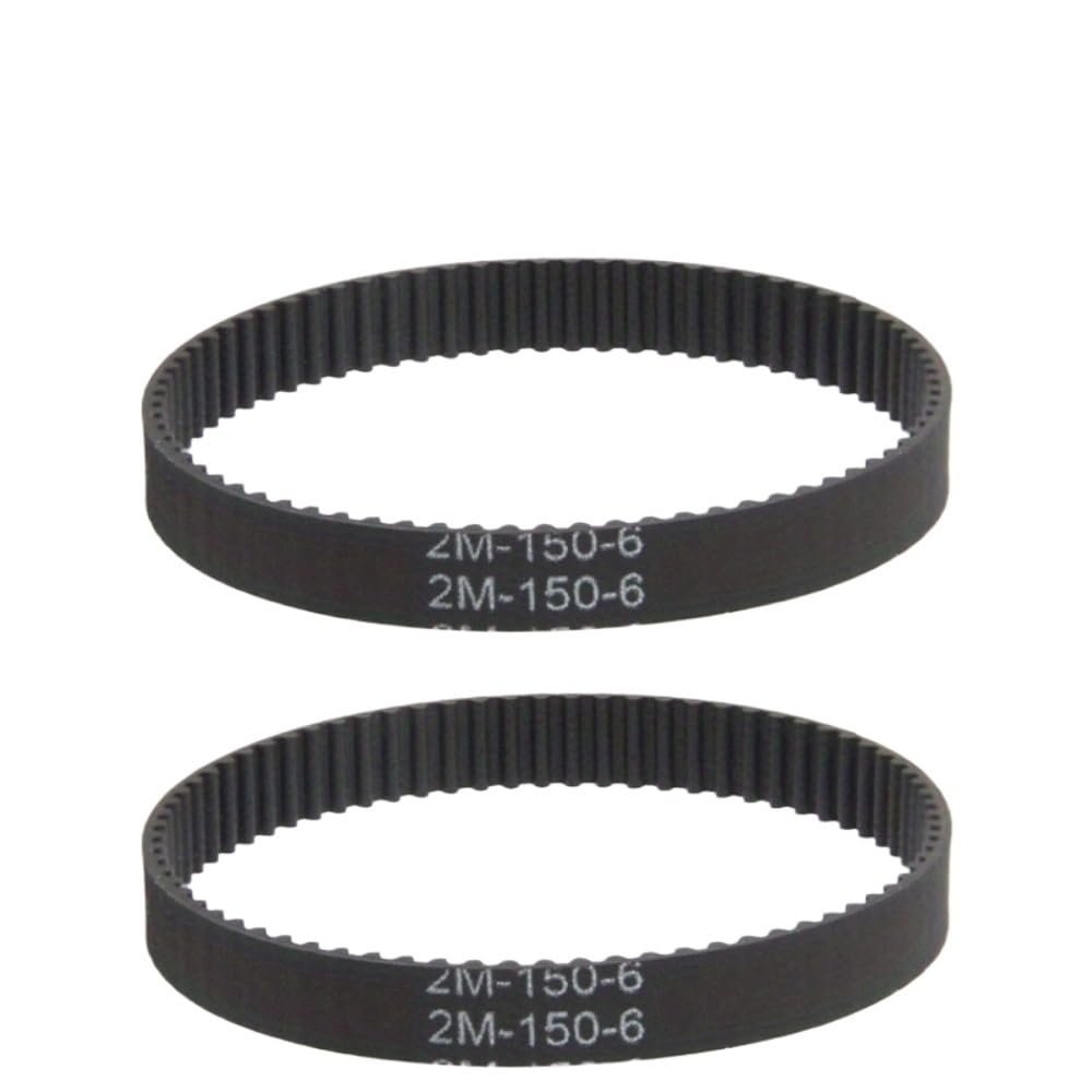APJCYEN 2pcs Timing Drive Belt 2GT/2M Perimeter 140 142 150 160 180mm Width 6mm Synchronous Conveyor Spare Part Compatible with Vaccum Cleaner(2M-150-6)