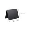 Levemolo Double-Sided Mini Chalkboard Sign, 12pcs 12080mm Matte Black Tabletop Memo Boards with Erasable Surface and 1 Chalk Pen for Restaurant Pricing and Desktop Message Display view 2