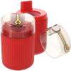 Uonlytech 2pcs Press-type Toothpick Dispenser Automatic Toothpick Holder Small Household Container Red for Kitchen Tabletop Use view 1