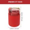 Uonlytech 2pcs Press-type Toothpick Dispenser Automatic Toothpick Holder Small Household Container Red for Kitchen Tabletop Use view 2