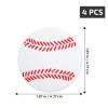 Cabilock s Baseball Pattern Cabinet Door Pull Handles 4pcs Rubber Drawer Knobs for Wardrobe and Furniture Accessories view 2