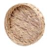 DIYEAH Woven Fruit Basket Small round Snack Storage Basket with Drainage Natural Gourd Grass Desktop Organizer for Kitchen and Picnic view 1