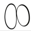 Set of 2 Replacement Belts for Vacuum Cleaner, Fits 2 New Replacement Belts view 1