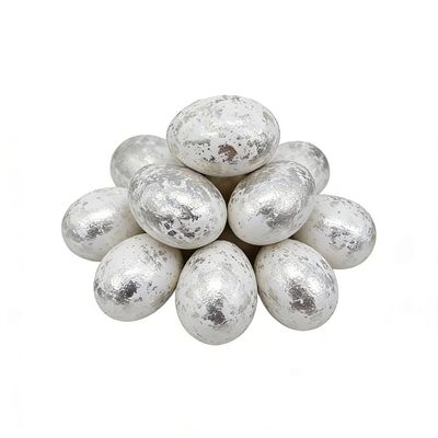 10 Pcs Easter Eggs,Sliver/Gold Speckled Plastic Easter Egg Ornaments,Centerpiece Table Decorations for Indoor Outdoor Home Vase Filler Basket Spring Party DIY