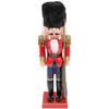 Ipetboom Christmas Wooden Nutcracker Tabletop Decor Red Classic Christmas Nutcracker Adornment Holiday Home Decoration for Festive Party and Seasonal Display view 1