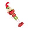 BEBEMOKO Christmas Nutcracker Doll Wooden Nutcracker Figure 25cm Tall Desktop Ornament 6.5cm Base Diameter Traditional Holiday Walnut Soldier Decor for Christmas Table and Shelf Display view 1