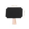 Unomor 30pcs Mini Wood Bill Clips with Writable Blackboard Memo Clips Assorted Shapes Chalkboard Signs for Home Kitchen Message Notes and Labeling view 2