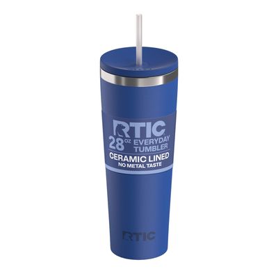 RTIC 28oz Everyday Tumbler, Insulated, Ceramic Lined, Cobalt