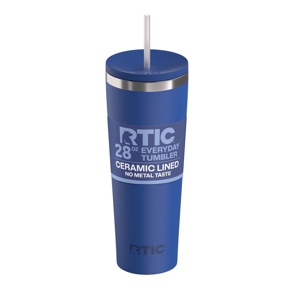 RTIC 28oz Everyday Tumbler, Insulated, Ceramic Lined, Cobalt