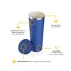 RTIC 28oz Everyday Tumbler, Insulated, Ceramic Lined, Cobalt view 3