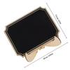 MUELODSIC 20pcs Miniature Table Chalkboard Sign with Rounded Corners Wooden Desktop Message Board for Coffee Bar Decor and Restaurant Menu Display view 2