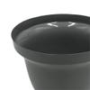Pemberly Row Handmade Iron Round Flower Vase, 8 in Diameter, Decorative Grey Finish, Lightweight 1 lb, Modern Accent for Bedroom, Living Room, Kitchen or Bathroom Decor view 4