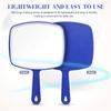 SEWACC 3 Pcs Portable Handheld Vanity Mirrors with Handles for Women, Blue Compact Travel Makeup Mirrors for Home, Salon, view 3