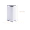 Xmas Toothpick Storage Holder 2pcs Plastic for Toothpicks and Swabs view 2