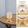 WESIEVYA Toothpick Dispenser Box Large Capacity Toothpick Holder Gold Household Storage Organizer for Kitchen Dining Restaurant Use view 4