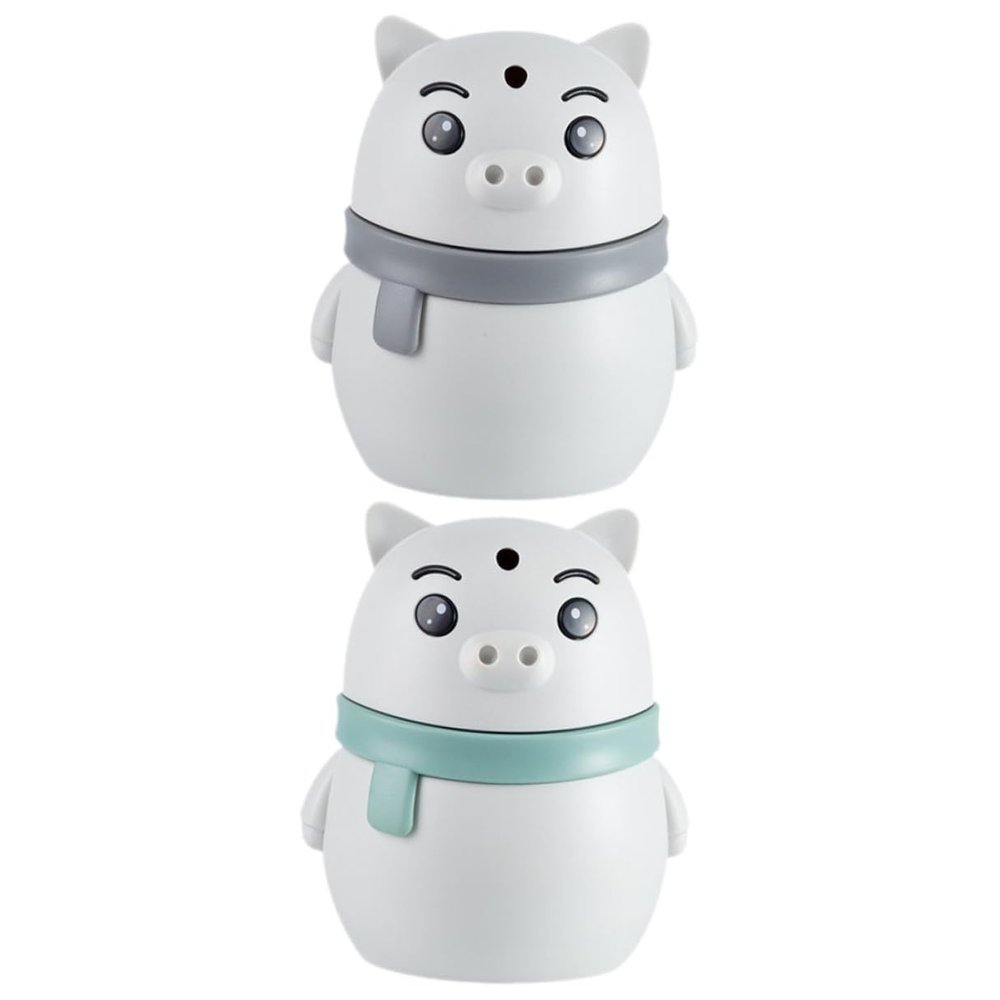 PRETYZOOM Creative Cartoon Toothpick Holder Dispenser Set 2pcs Plastic Pop-up Automatic Toothpick Boxes Gray and Gray-green for Home and Restaurant Use
