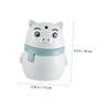 PRETYZOOM Creative Cartoon Toothpick Holder Dispenser Set 2pcs Plastic Pop-up Automatic Toothpick Boxes Gray and Gray-green for Home and Restaurant Use view 2
