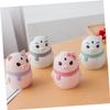 PRETYZOOM Creative Cartoon Toothpick Holder Dispenser Set 2pcs Plastic Pop-up Automatic Toothpick Boxes Gray and Gray-green for Home and Restaurant Use view 4