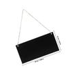 Sosoport Small Chalkboard Sign Hanging Erasable Chalkboard Wall Memo Board 20x10cm Single-Sided Black Dry Erase Board for Home Kitchen Office Decoration view 2