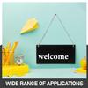 Sosoport Small Chalkboard Sign Hanging Erasable Chalkboard Wall Memo Board 20x10cm Single-Sided Black Dry Erase Board for Home Kitchen Office Decoration view 3