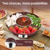 Diydeg Electric Fondue Pot, Versatile Chocolate Melting Pot, Chocolate Melter with Removable Stainless Steel Melting Bowl and 6 Roasting Forks for Butter, Cheese, Cream and Candy (US Plug 110V) view 4