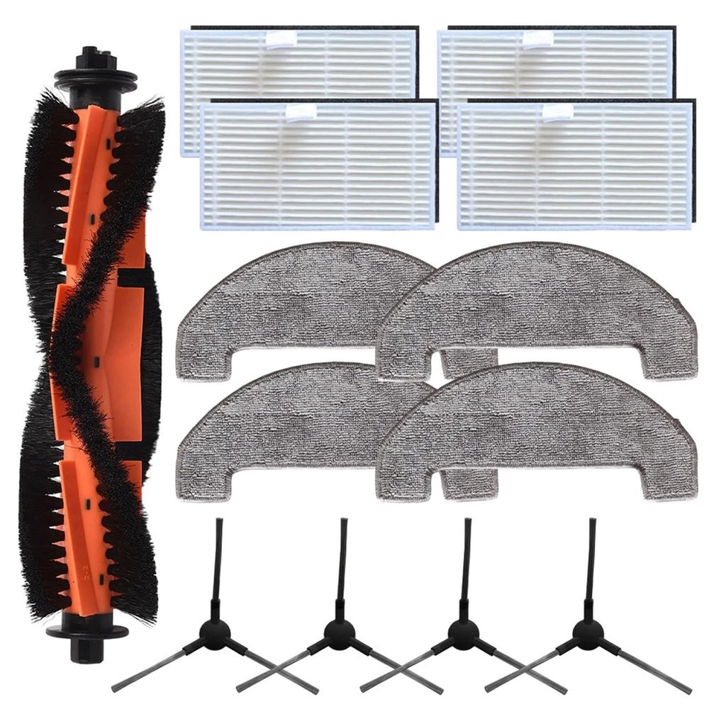 13pcs / Set Main Side Brush Filter Mop Cloth For MOVA S800, E20, E20 Pro, E20 Pro Plus Cleaning Tools stability